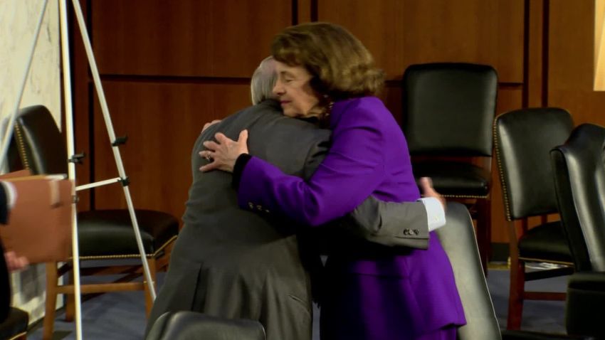Feinstein Graham hug