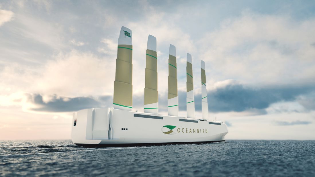 <strong>Wind-powered ships</strong>: Wallenius Marine, a Swedish shipbuilder, is designing a <a href="https://edition.cnn.com/travel/article/oceanbird-wind-powered-car-carrier-spc-intl/index.html" target="_blank">wind-powered car carrier</a>. It says the 650-foot-long vessel -- which has capacity for 7,000 vehicles -- cuts carbon emissions by 90%, compared to a standard car carrier.   