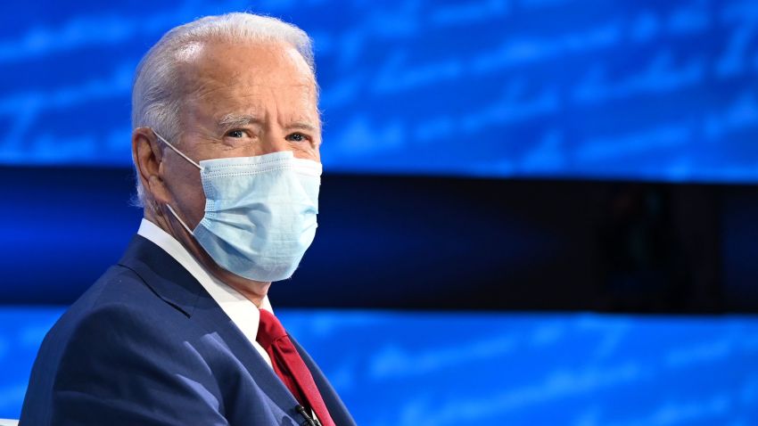 Democratic Presidential candidate and former US Vice President Joe Biden participates in an ABC News town hall event at the National Constitution Center in Philadelphia on October 15, 2020. (Photo by JIM WATSON / AFP) (Photo by JIM WATSON/AFP via Getty Images)