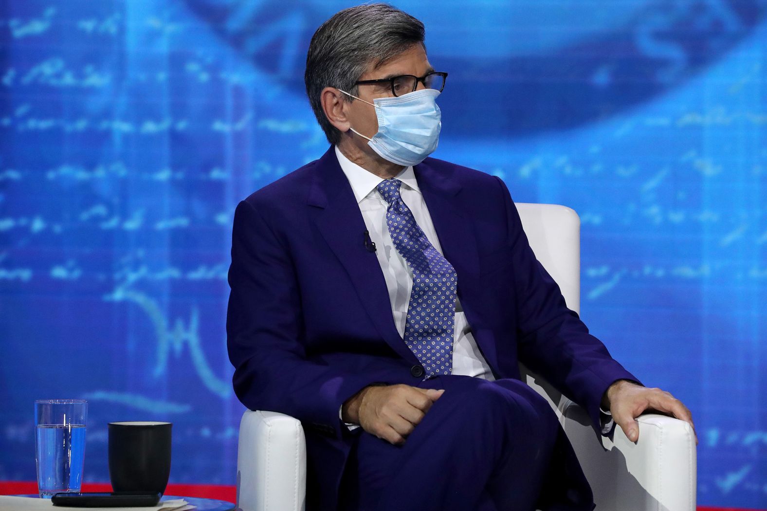 Stephanopoulos prepares for the Biden town hall.