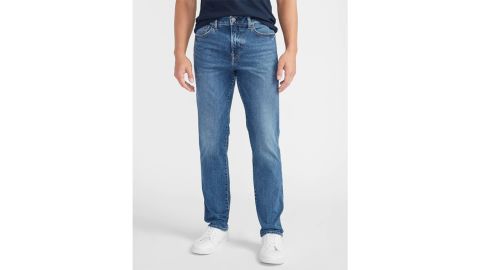 Express Slim Straight Supersoft Medium Wash Hyper Stretch Jeans