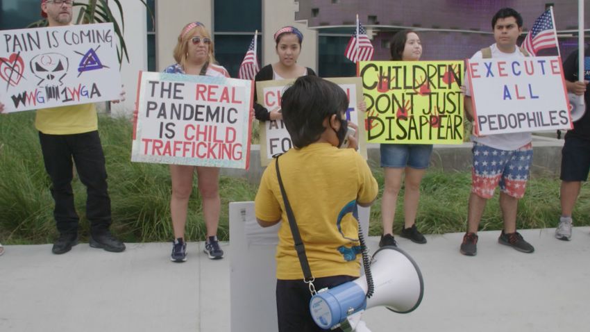 A Save Our Children rally in Los Angeles