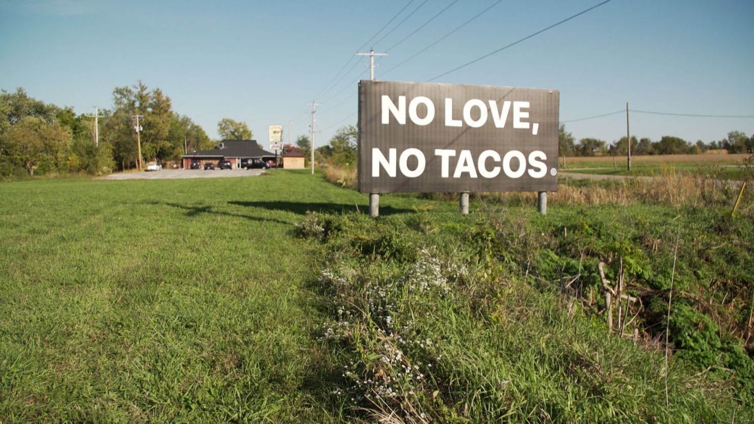 "No Love, No Tacos" is the accidental slogan of a Mexican restaurant in Iowa after a social media post by its owner went viral.