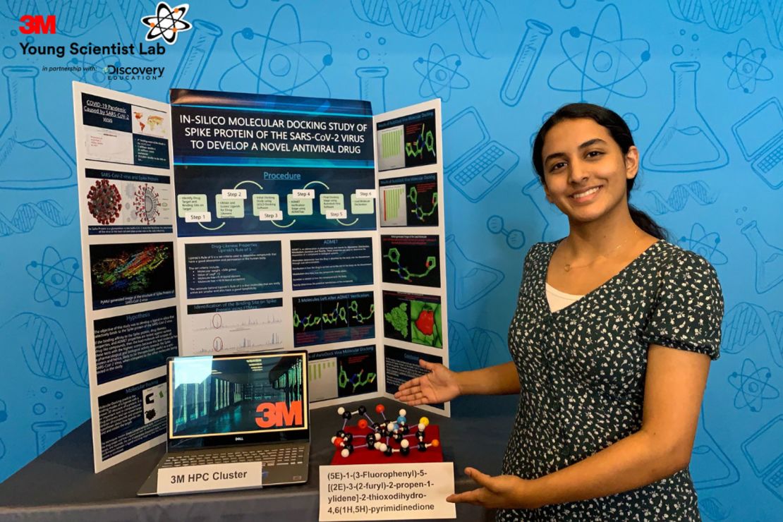 Anika Chebrolu, 14, won the 2020 3M Young Scientist Challenge.