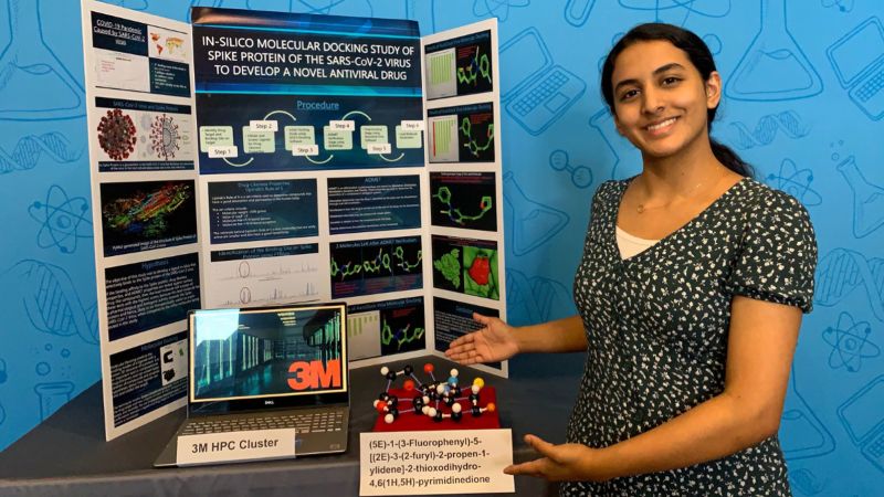 3M Young Scientist Challenge winner is Anika Chebrolu, who won for a coronavirus discovery