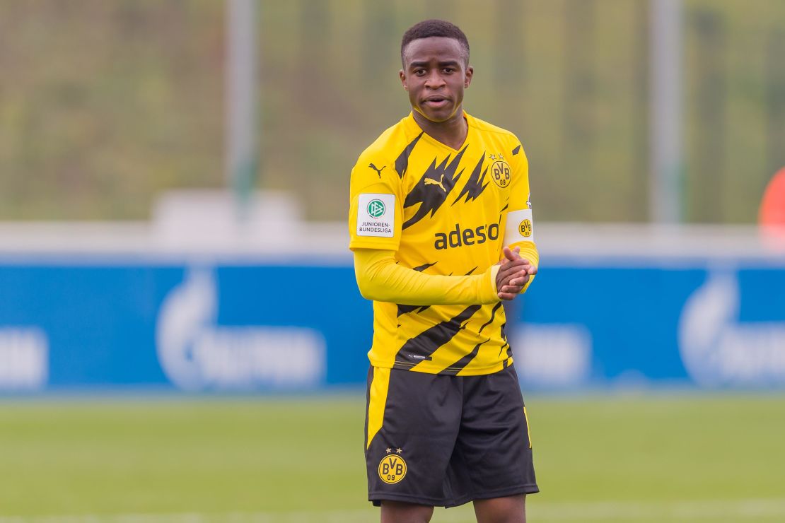 Youssoufa Moukoko was racially abused by Schalke fans while playing for Dortmund's under-19s.