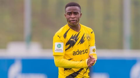 Youssoufa Moukoko was racially abused by Schalke fans while playing for Dortmund's under-19s.