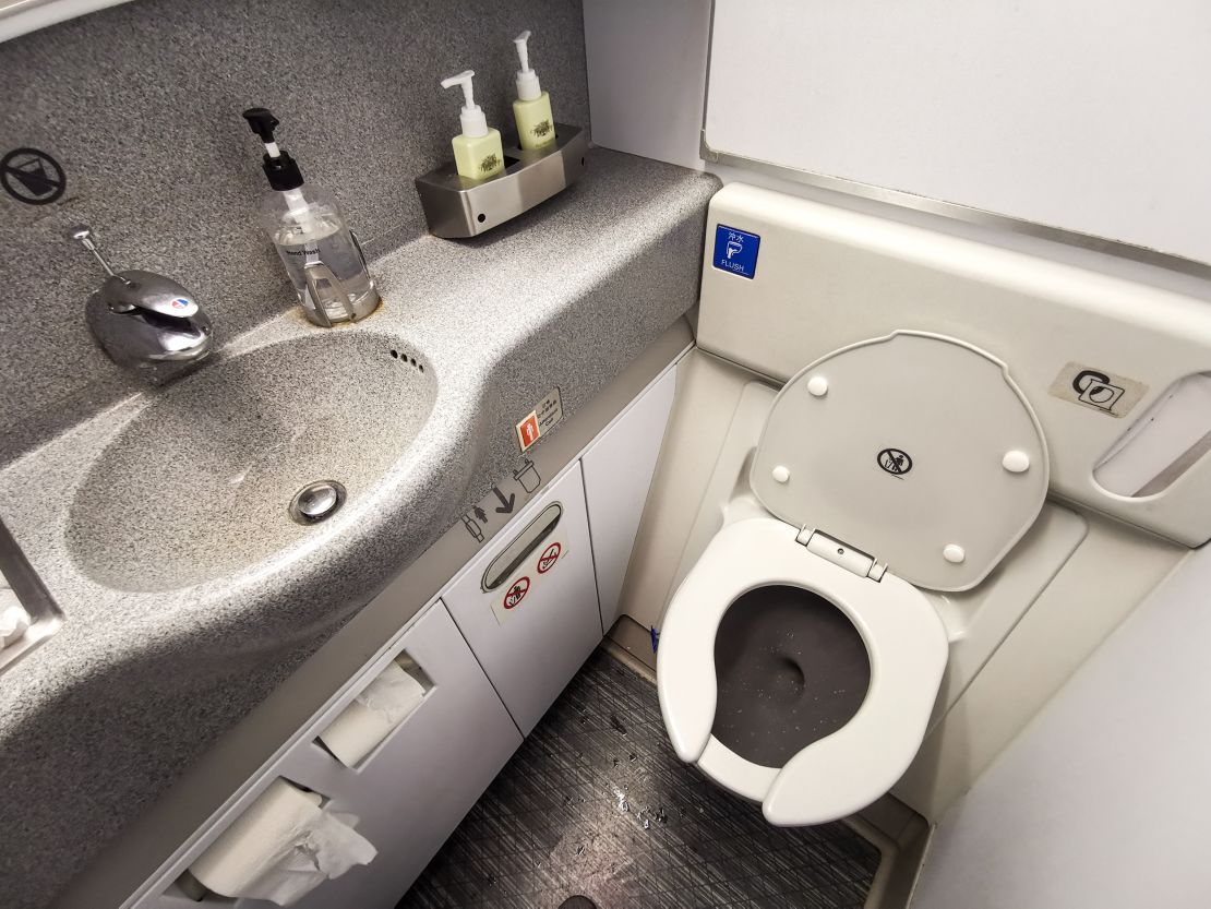 Airplane lavatories have historically been high-touch environments.