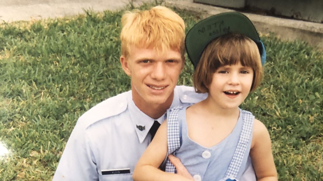 Alyssa Klein and her brother, David, in 1994.