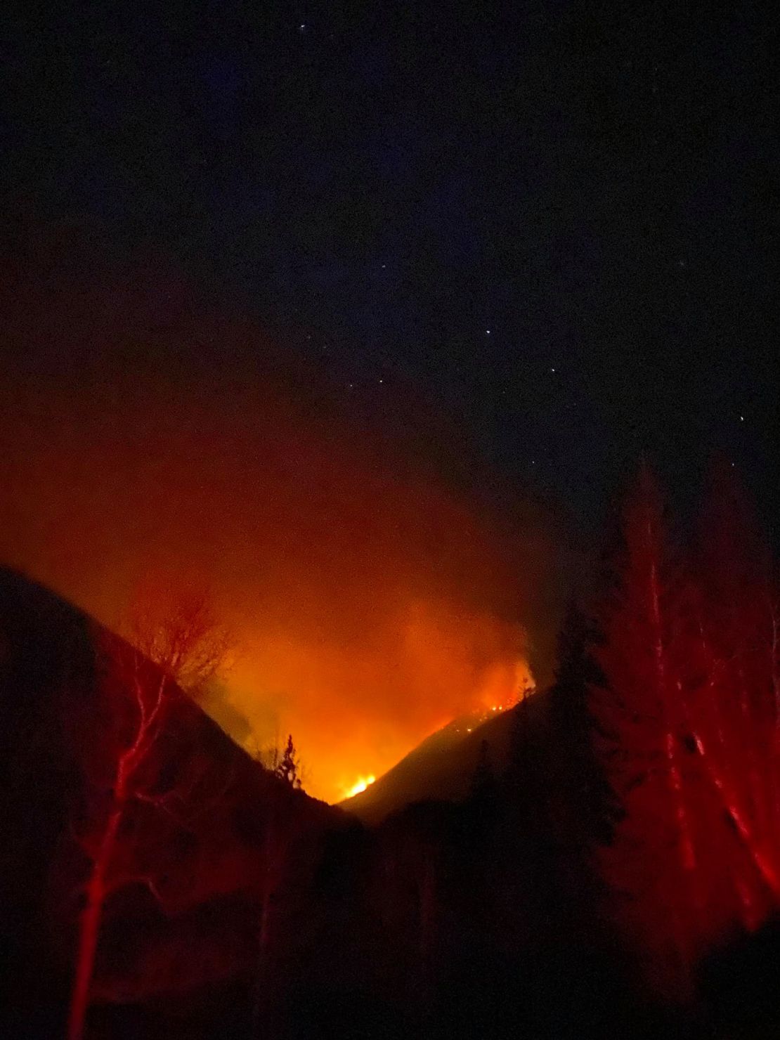Twenty-three hikers were rescued from a trailhead near the Ice Fire.