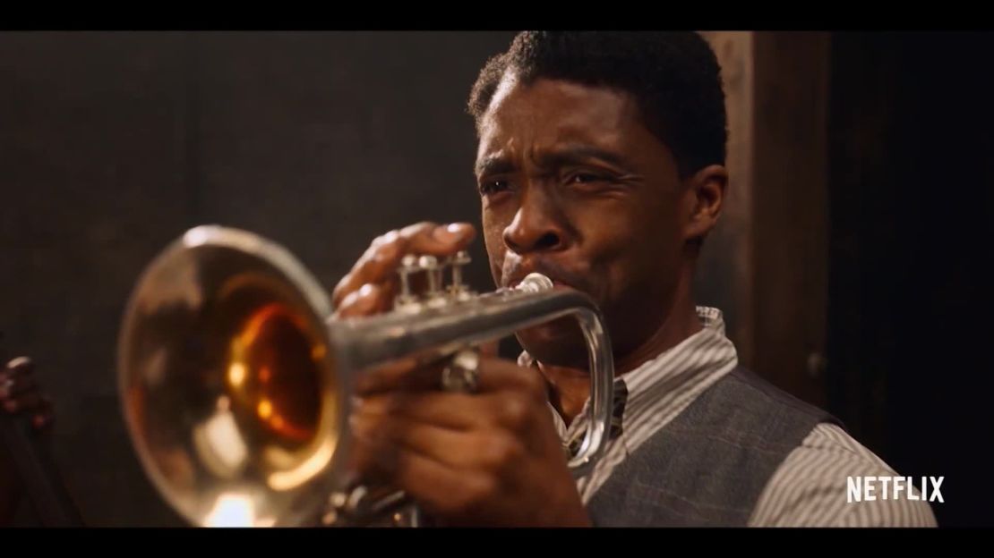 Chadwick Boseman stars as ambitious trumpeter Levee in "Ma Rainey's Black Bottom." 