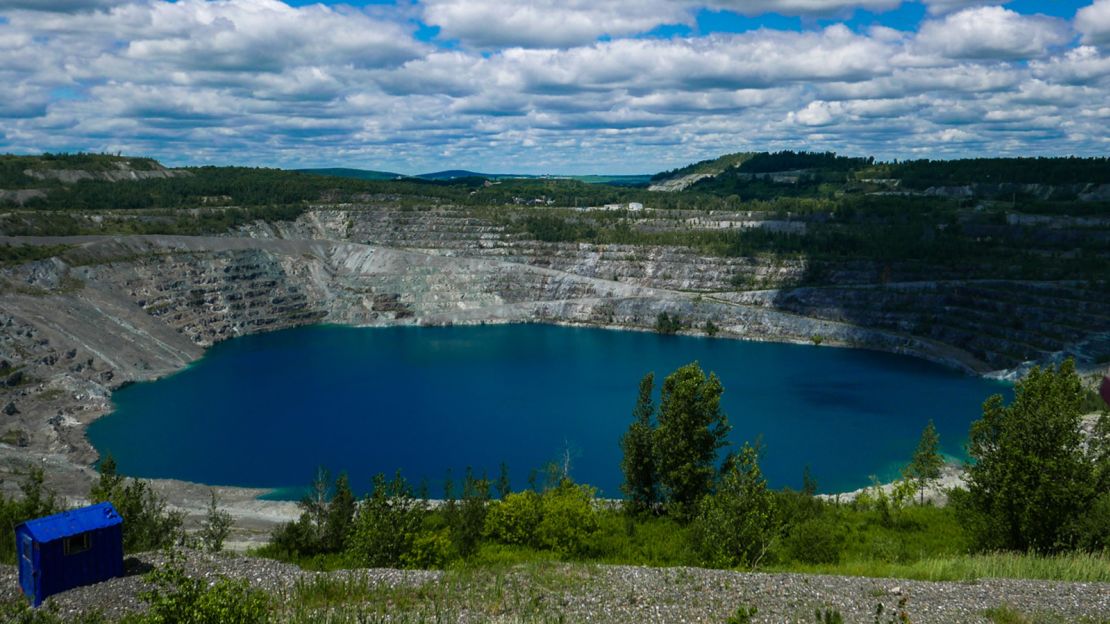 Call me Val: Asbestos could have been named after the Jeffrey mine (pictured), but residents voted for Val-des-Sources. 