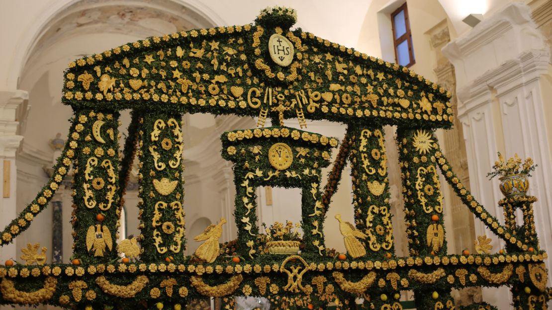 Bread-making artistry on display at Salemi's Church of San Giuseppe.