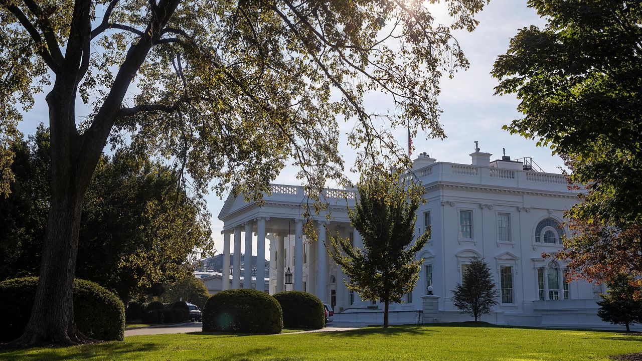  The White House is seen on October 4, 2020 in Washington, DC. 