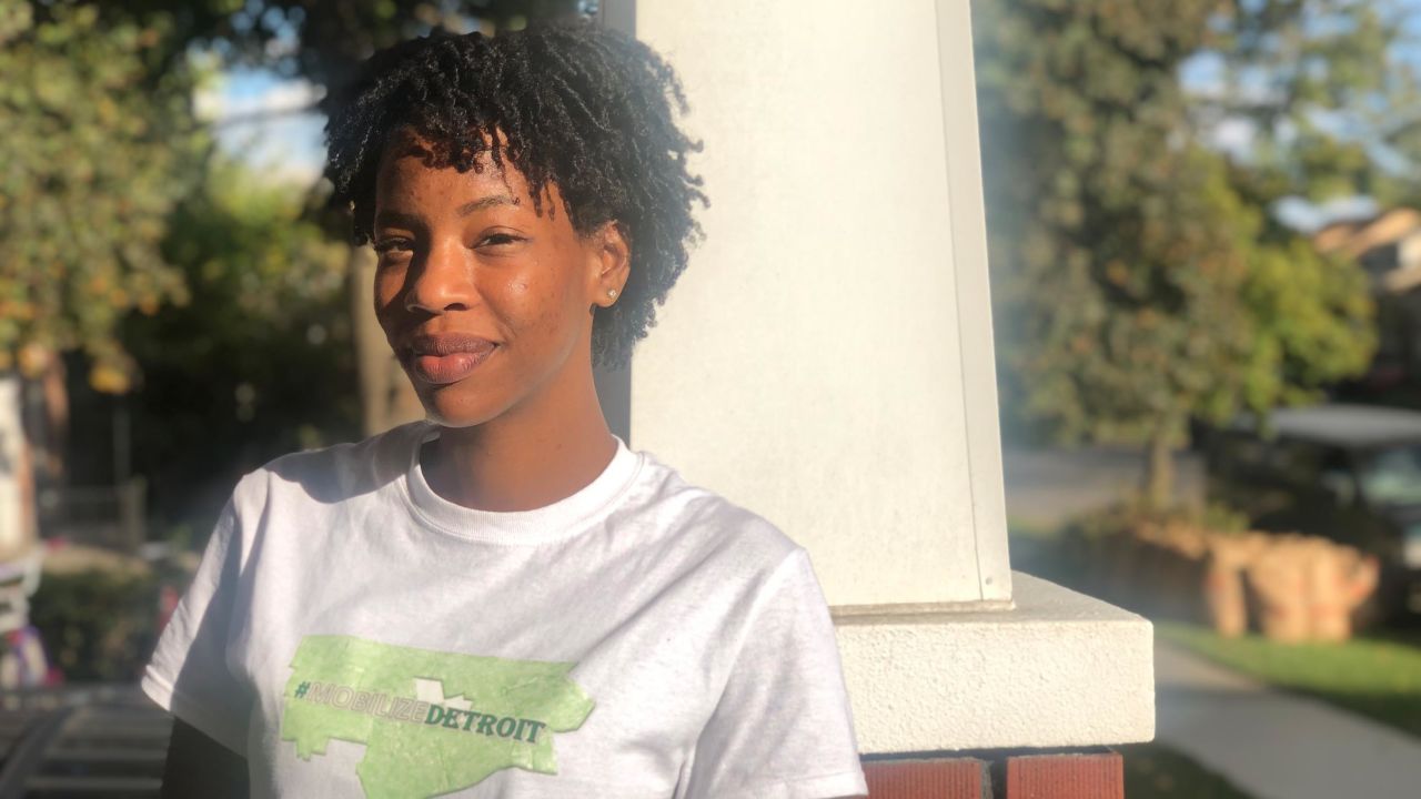 29-year-old Wendy Caldwell-Liddell founded Mobilize Detroit to try and reach those who think their vote doesn't matter. "I wish the people here knew of their power. I wish people were more aware of the power that they have," she says.