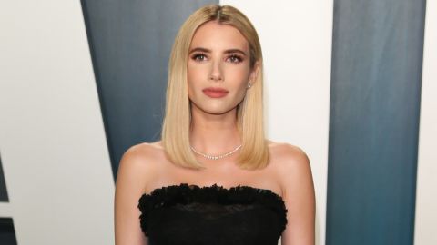 Emma Roberts attends the 2020 Vanity Fair Oscar Party following the 92nd Oscars at The Wallis Annenberg Center for the Performing Arts in Beverly Hills on February 9, 2020.