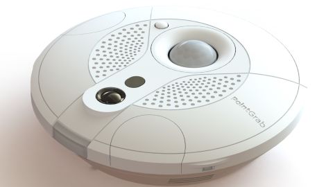 A PointGrab sensor, around the size of a smoke alarm.