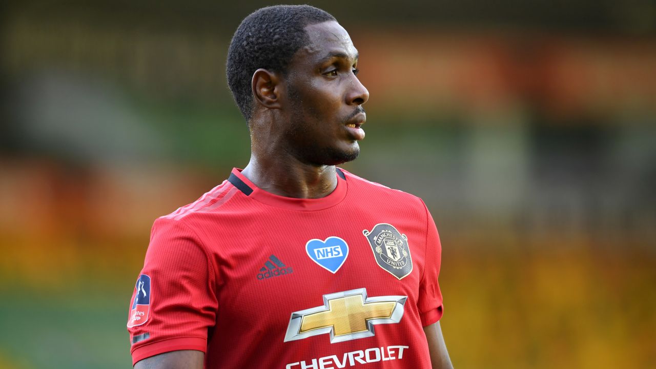 Odion Ighalo of Manchester United posted a video on Twitter Tuesday.