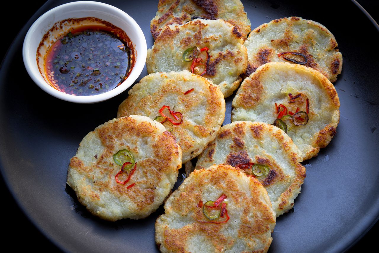 <strong>Gamja jeon, Korea: </strong>Gamja jeon pancakes are made with finely grated potato and onion and fried until golden. 