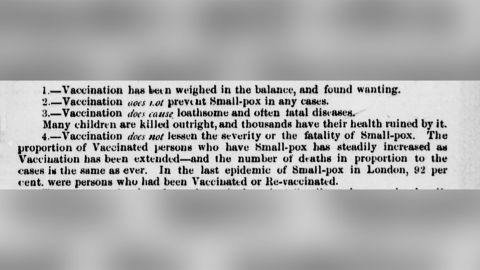 Anti-vaxxers use century-old arguments in Covid-19 pandemic CNN