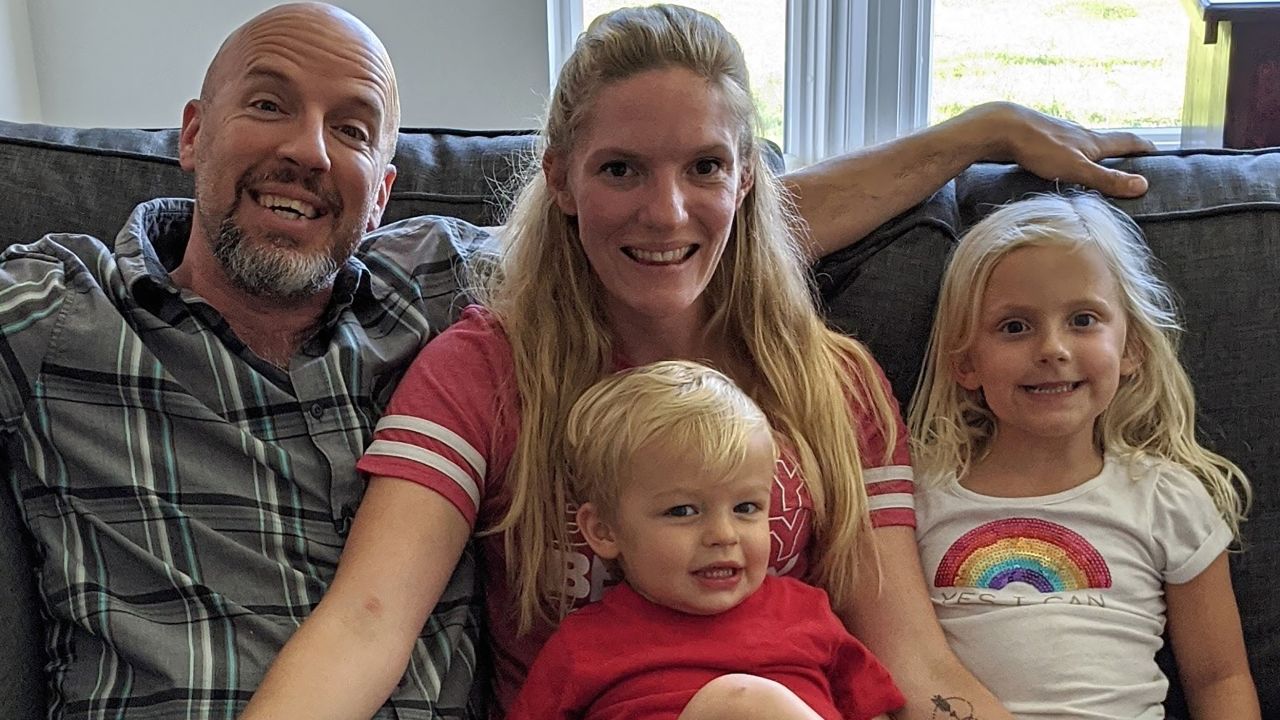 Stephen and Kristina Reifenstein pictured with their two children.