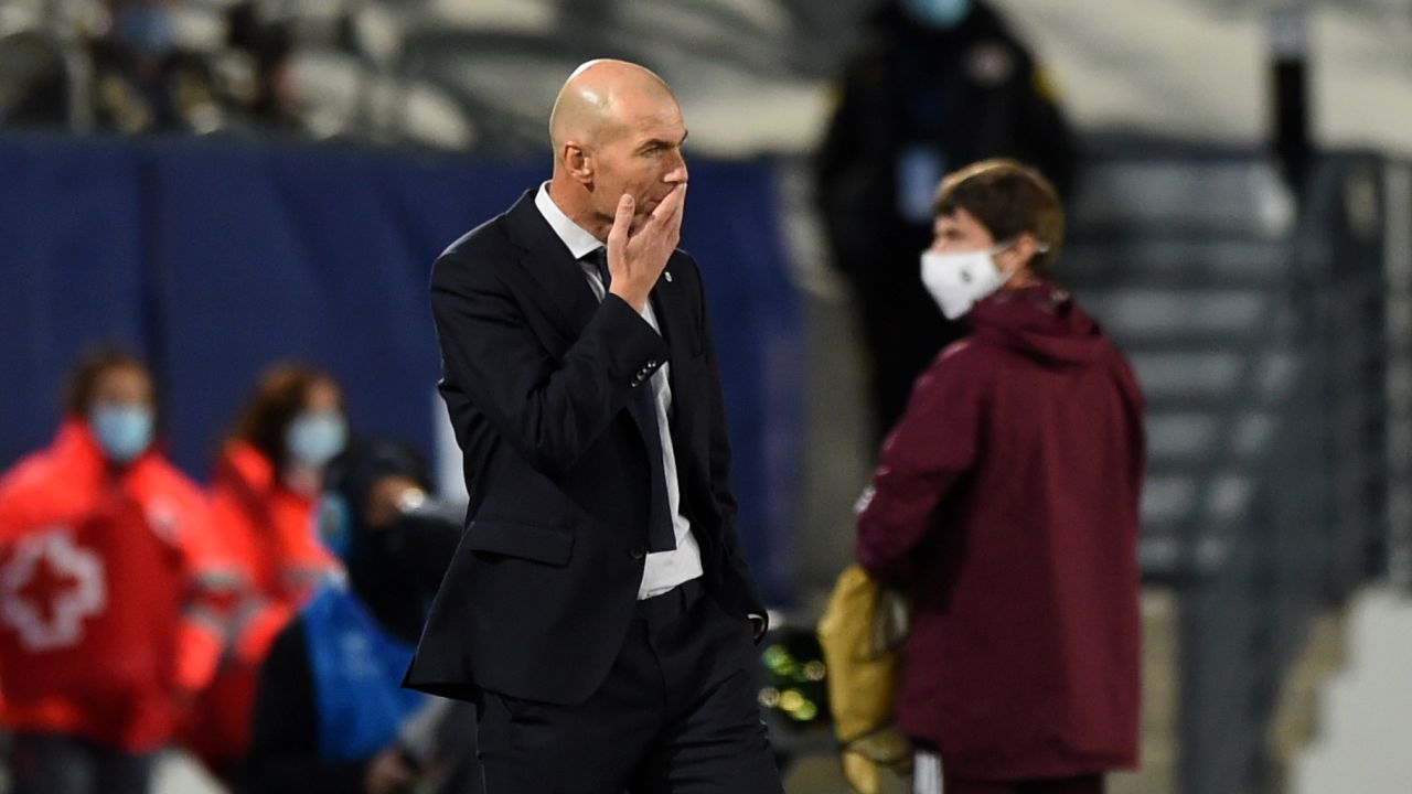 Zinedine Zidane looked on in bemusement as Shakhtar stunned Real Madrid.