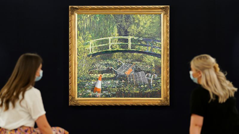 Banksy's 'Show me the Monet' painting sells for nearly $10 million | CNN