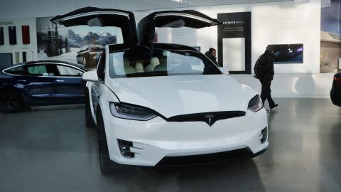 Tesla's stock has soared this year. (Photo by Spencer Platt/Getty Images)