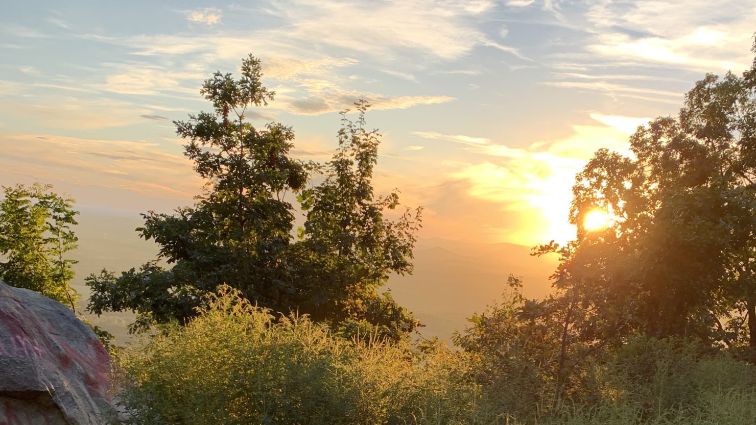 A sunset captured by Thomas Lake at Yonah Mountain.