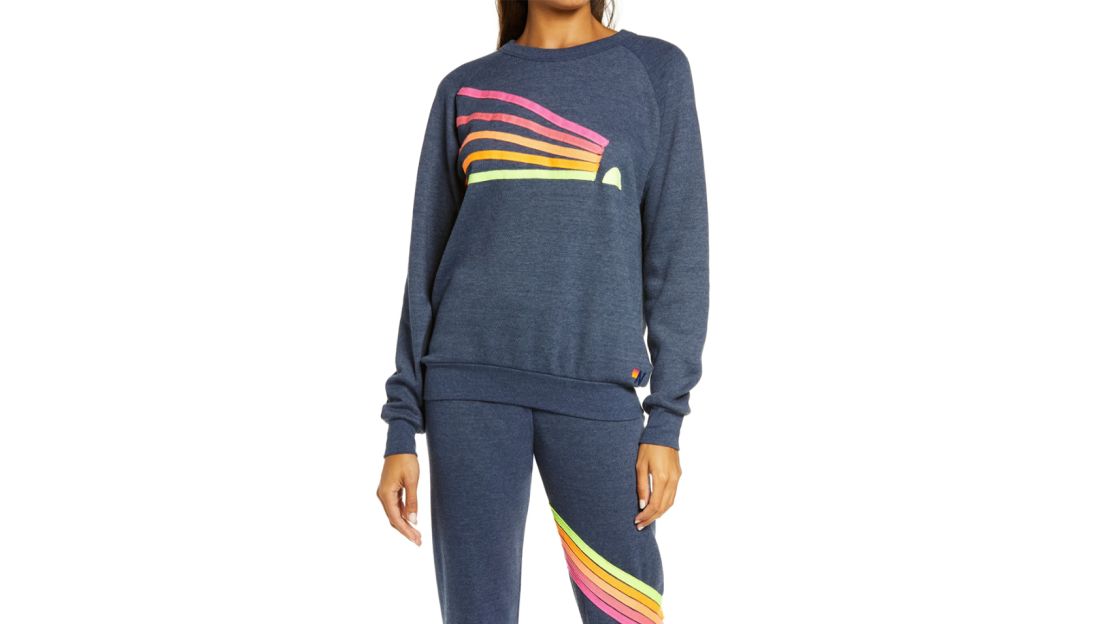 Aviator Nation Daydream Sweatshirt & Chevron Stripe Joggers 