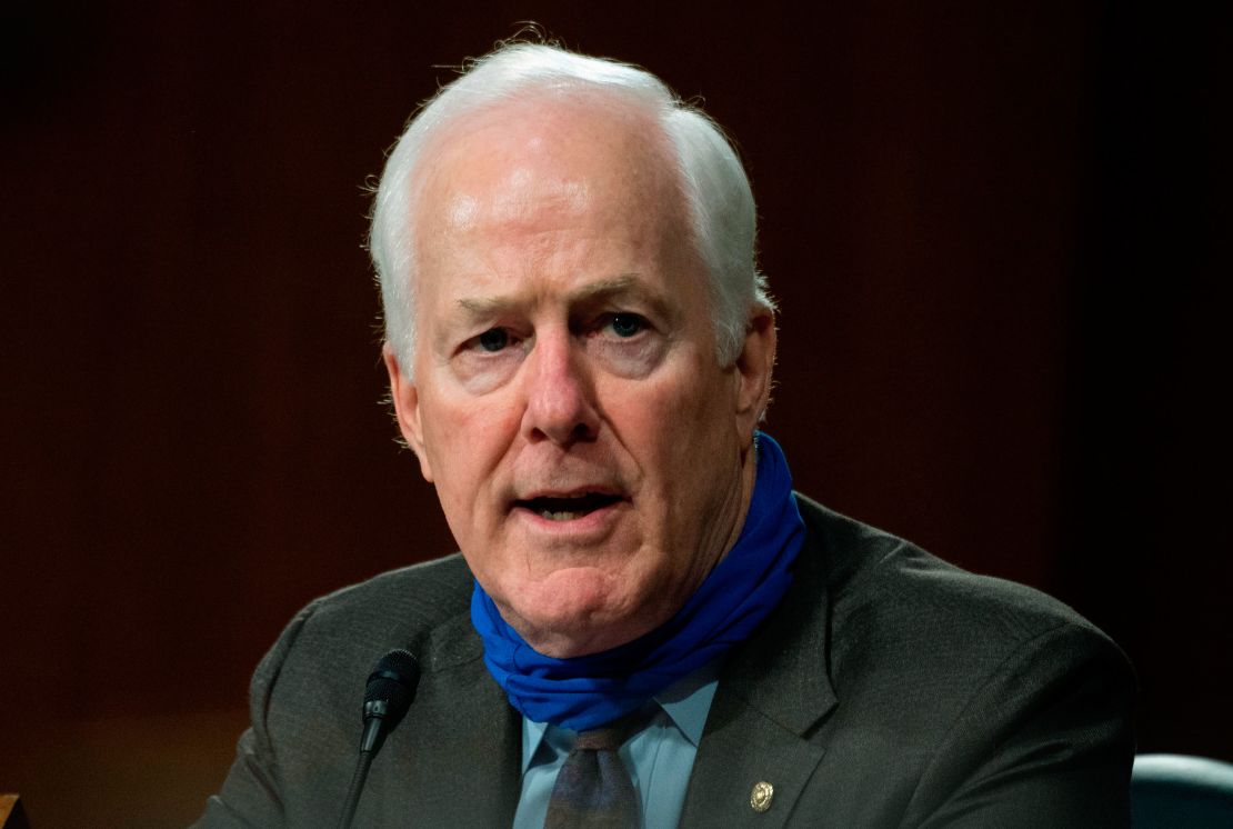 Sen. John Cornyn, a Texas Republican, speaks during a hearing in June.