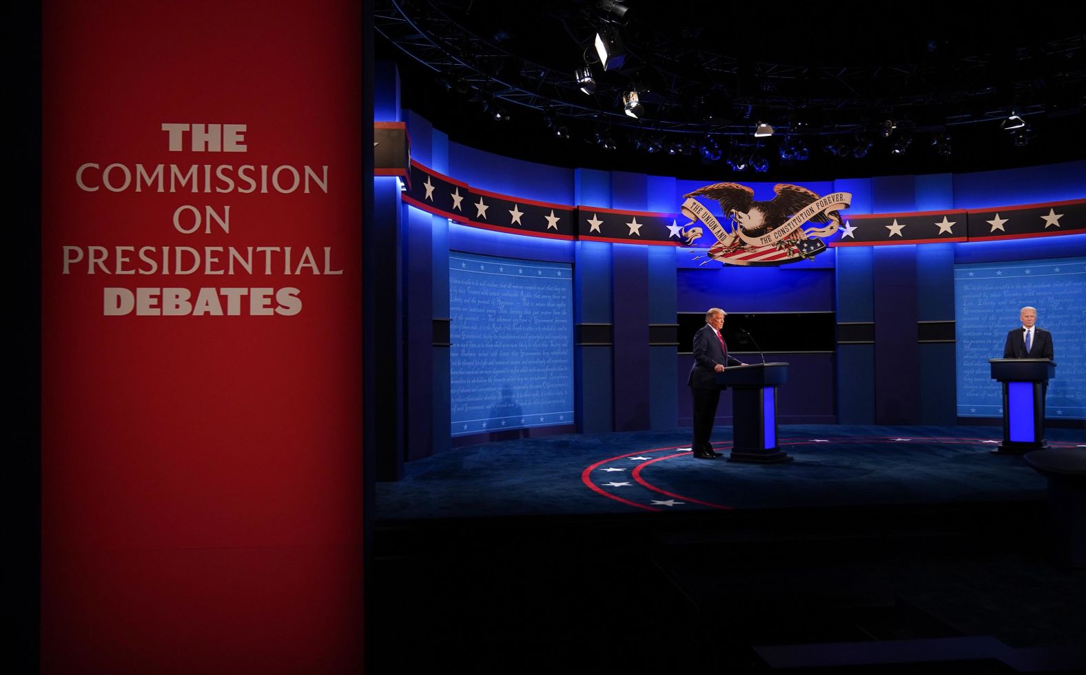 The debate took place on the campus of Belmont University in Nashville.