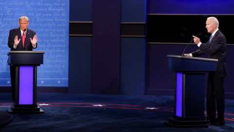 The debate was far more substantive and controlled than the first presidential debate, as Trump appeared to be working not to lose his temper and avoid the furious clashes at the start of their first debate. 