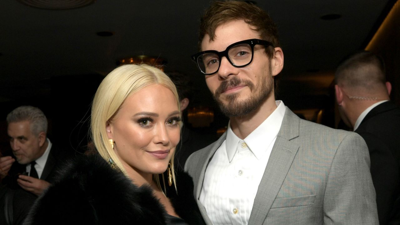 Hilary Duff and her husband, Matthew Koma, are seen at an event in Beverly Hills, California, in January 2019.