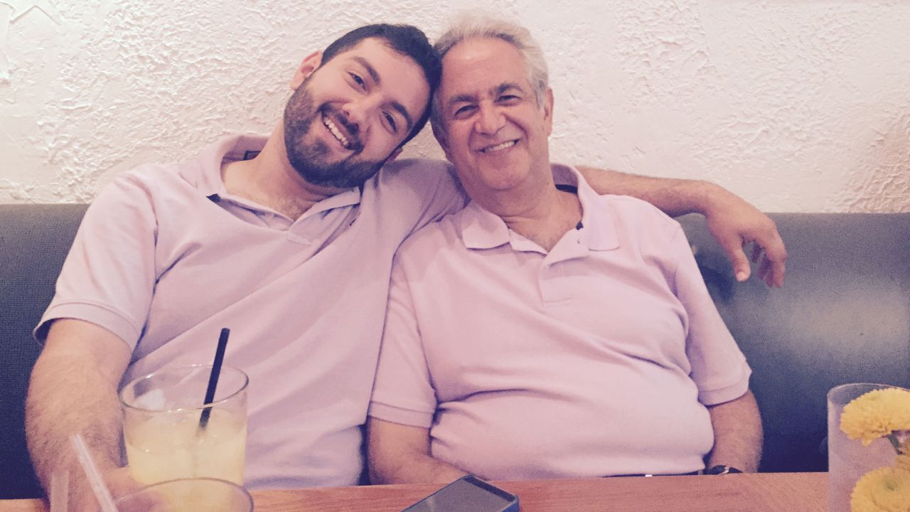 Bijan Ghaisar and his father, James