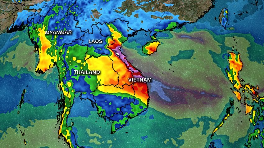 vietnam typhoon molave ranfall forecast 20201026