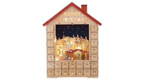 Kurt Adler Light Up Advent Calendar House