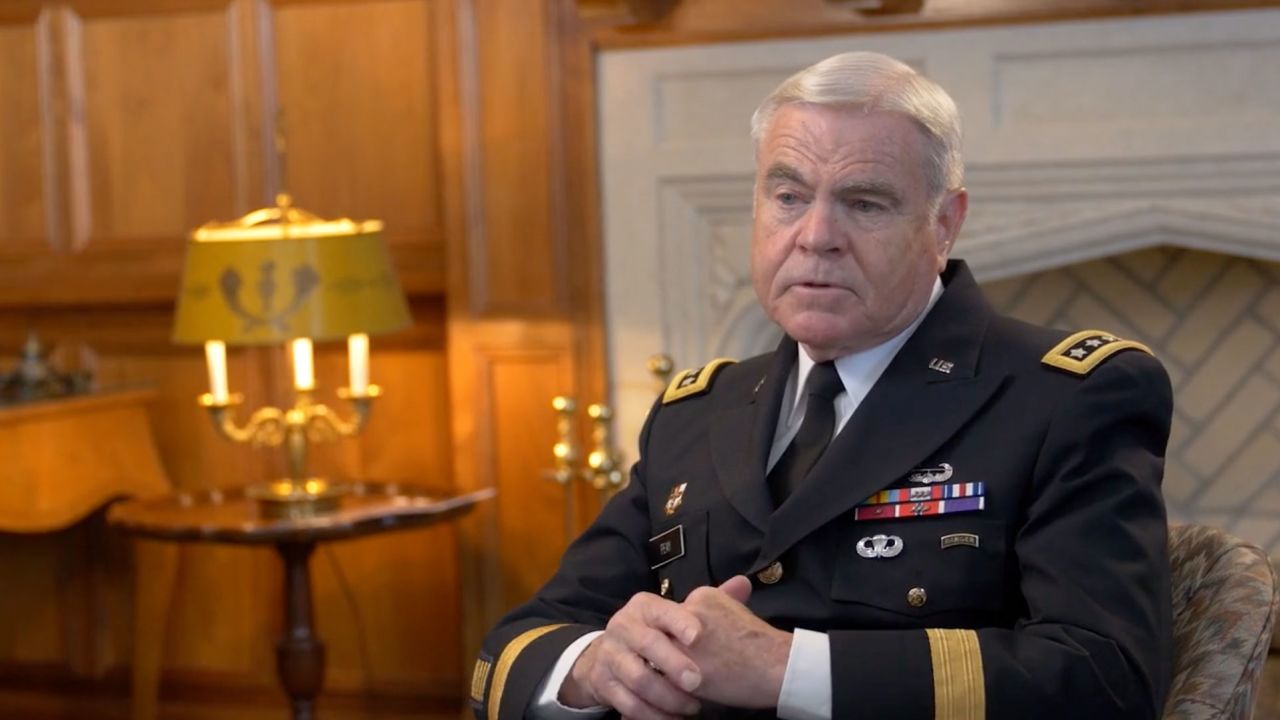 General J.H. Binford Peay III, 80, led the Virginia Military Institute from 2003 until his resignation on Monday.