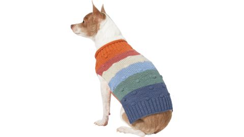 Wagatude Multicolored Chunky Bobble Striped Dog Sweater