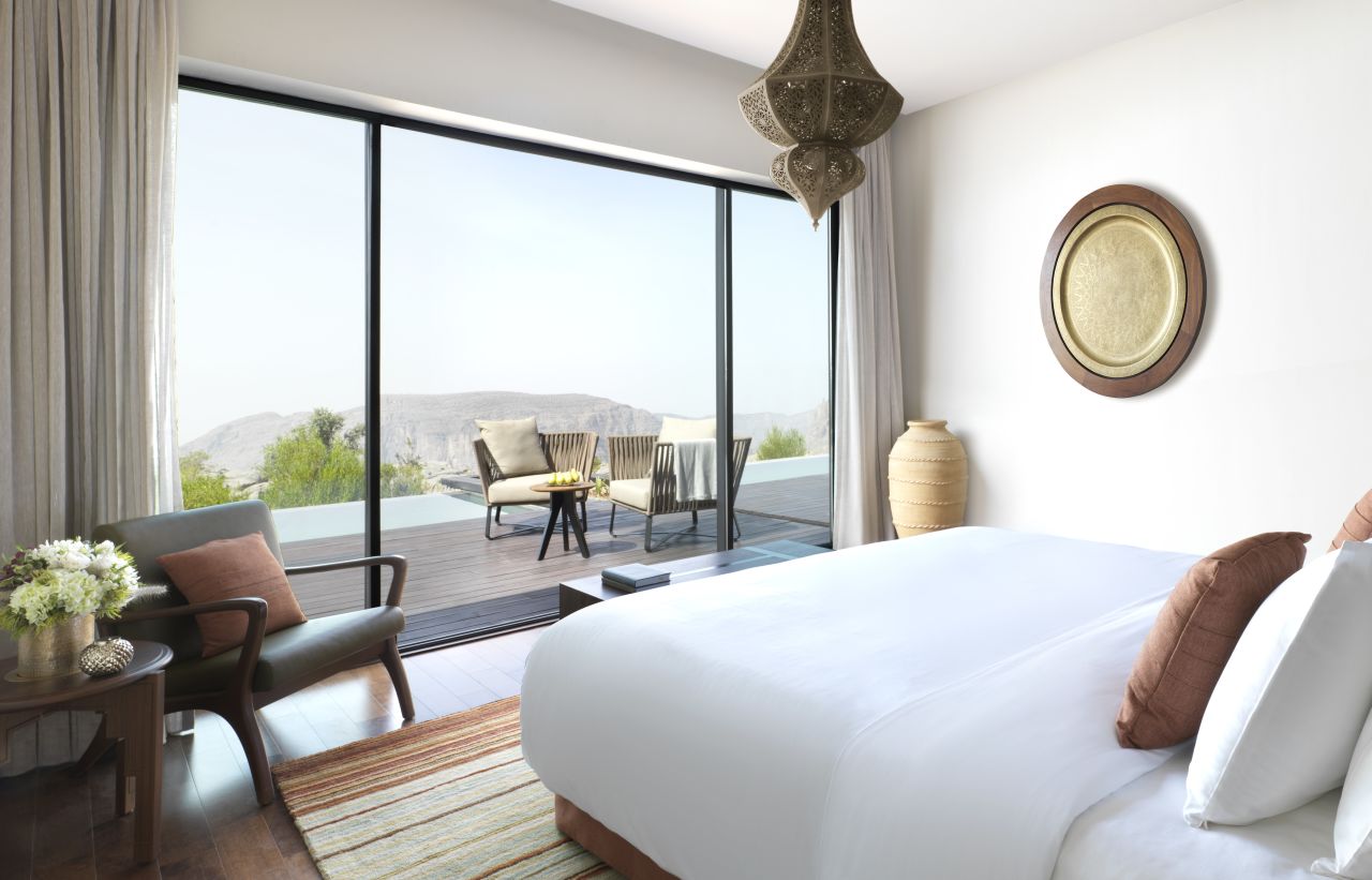 <strong>Sleeping beauty: </strong>Oman's luxurious Anantara Al Jabal Al Akhdar has 115 rooms, a cliff-edge infinity pool, six restaurants and lounges and a spa with a hammam.