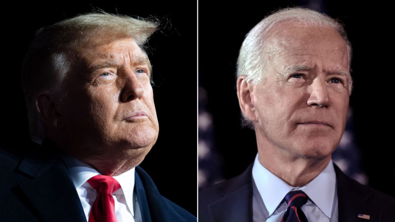 President Donald Trump and former Vice President Joe Biden are locked in a heated race in a highly polarized US.