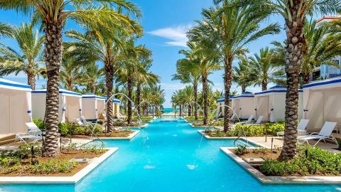 Use your points to vacation at the Grand Hyatt Baha Mar in the Bahamas.