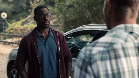 Sterling K. Brown and Justin Hartley in 'This is Us' (NBC).