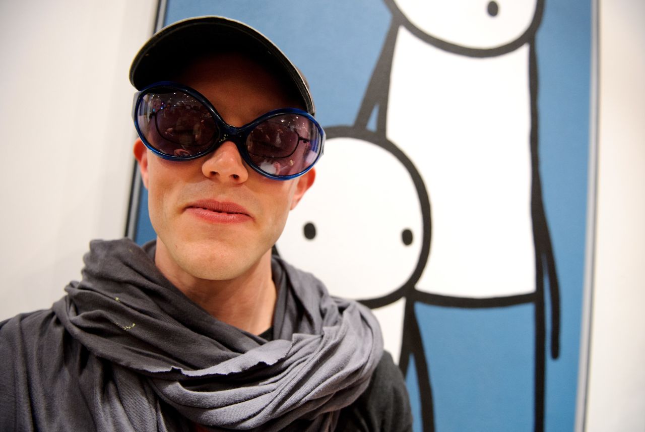 Stik at a viewing of his work in 2012.