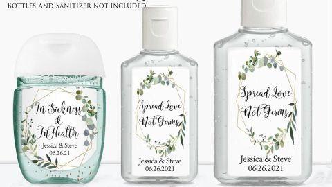BlackRabbitLabels Custom Printed Hand Sanitizer Labels