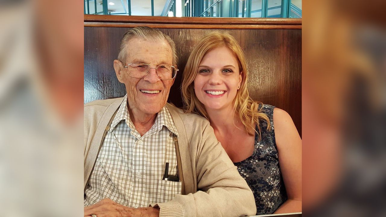 Air traffic controller, Ashleigh Goldberg, with her late grandfather, William Hochbrunn, formerly a pilot for Northwest Airlines