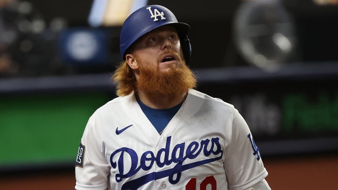 Justin Turner of the Los Angeles Dodgers. He hit a crucial home run in Wednesday's wild card game.