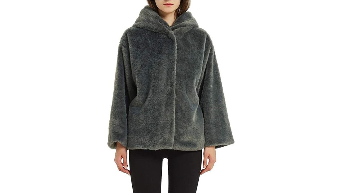 Bellivera Women's Faux Shearling Shaggy Coat