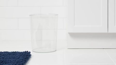 Room Essentials Solid Bathroom Wastepaper Basket