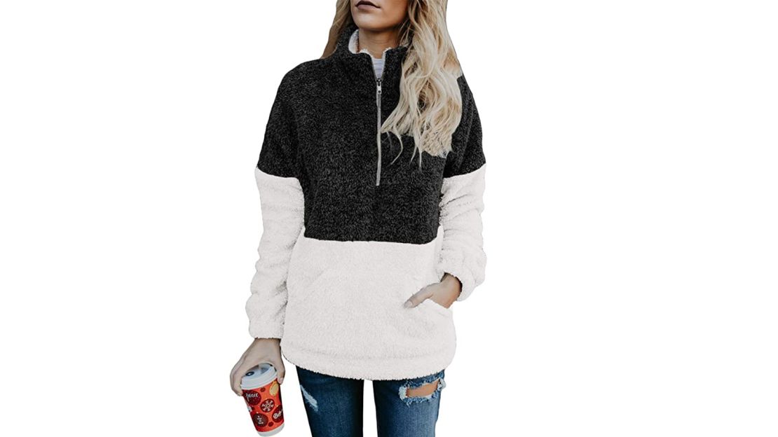 Dokotoo Women's Fashion Oversize Fluffy Fleece Sweatshirt Pullover